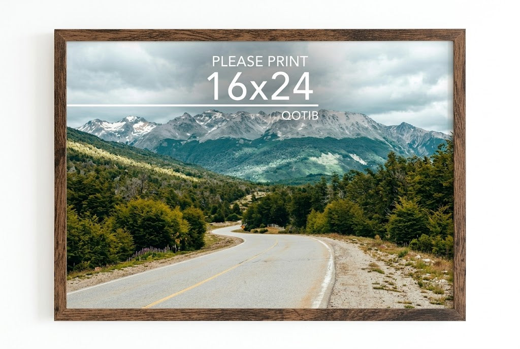 Wooden Photo Frames - Biscuit shade-brown touch Landscape