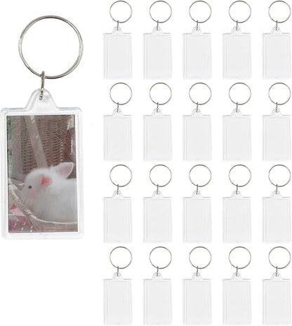 Personalised Photo Keychain Customised With Photo Key Chain (Multicolour 6.4 X 4.4 Cm) | Wood, Metal Rectangle
