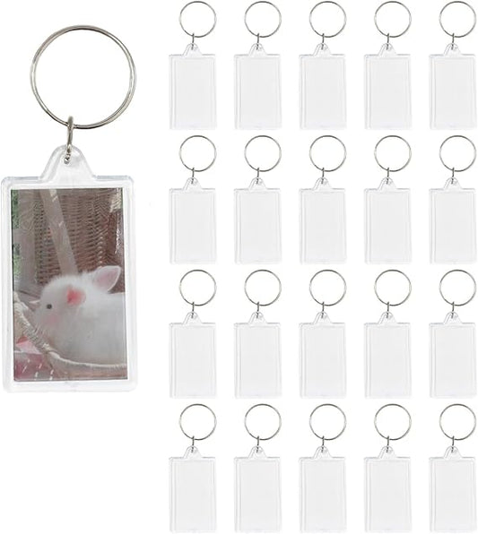 Personalised Photo Keychain Customised With Photo Key Chain (Multicolour 6.4 X 4.4 Cm) | Wood, Metal Rectangle