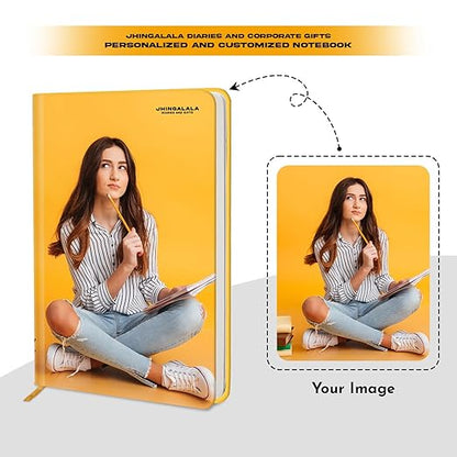 Jhingalala Diaries - Customized Diary with Name and Photo | Customized Notebooks Diary With Monthly Planner and Calendars 2026 (Size 21 x 14.5 Cm)