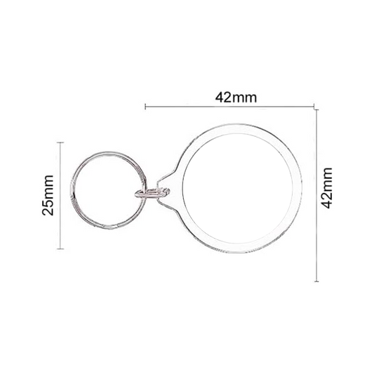 Personalised Photo Keychain Customised With Photo Key Chain (Multicolour 6.4 X 4.4 Cm) | Wood, Metal Circle