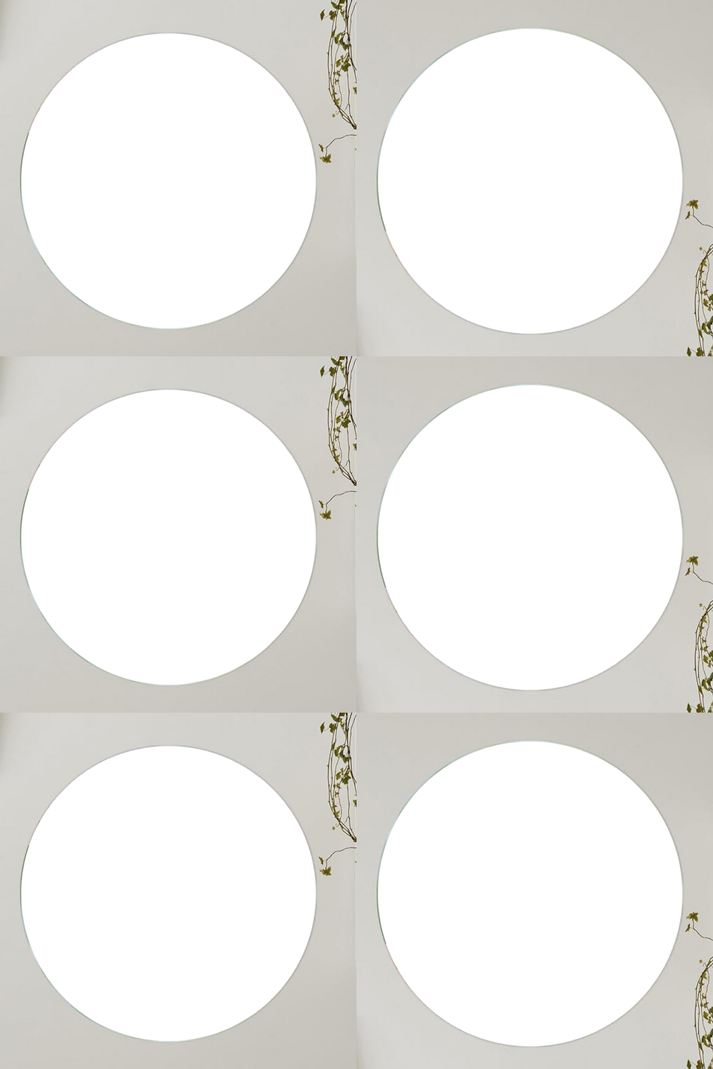 Acrylic Circle Photo Gallery Set Circle (6 frame)