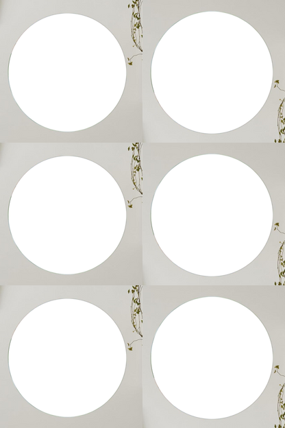 Acrylic Circle Photo Gallery Set Circle (6 frame)