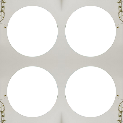 Acrylic Circle Photo Gallery Set Circle (4 Frame)