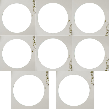 Acrylic Circle Photo Gallery Set Circle (8 Frame)