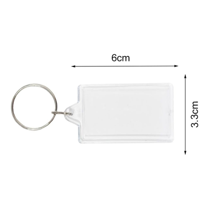 Personalised Photo Keychain Customised With Photo Key Chain (Multicolour 6.4 X 4.4 Cm) | Wood, Metal Rectangle