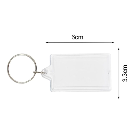 Personalised Photo Keychain Customised With Photo Key Chain (Multicolour 6.4 X 4.4 Cm) | Wood, Metal Rectangle